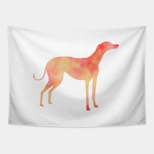 Yellow and orange Greyhound dog Tapestry