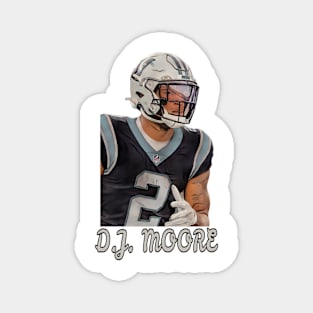 "Elevate Your Style with Our Exclusive DJ Moore T-Shirt Print - Perfect for Fans of the NFL Star!" Magnet