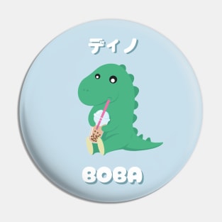 Kawaii dino boba Pin