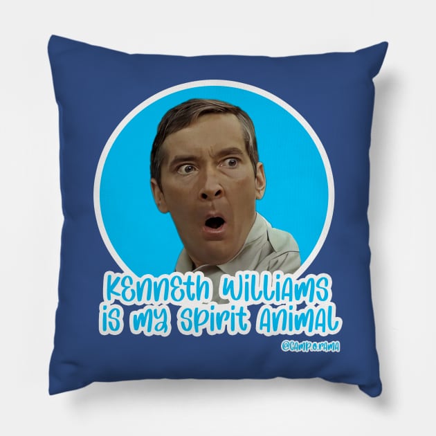 Kenneth Williams Pillow by Camp.o.rama