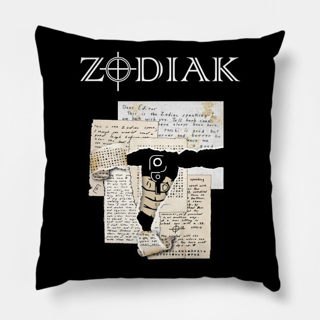 Zodiac Killer Pillow by DrKooper