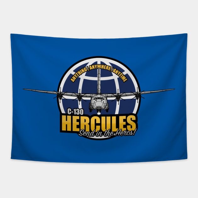 C-130 Hercules Tapestry by Tailgunnerstudios