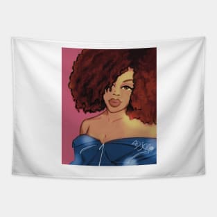 Fro Girl Disco Queen Tapestry