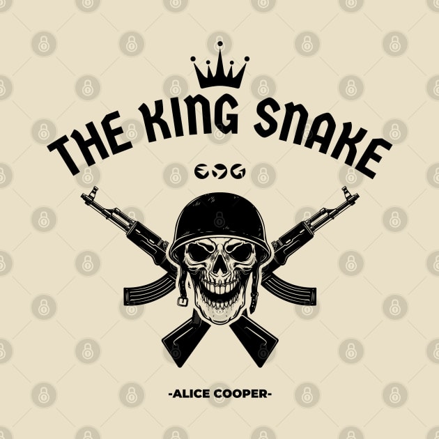 Alice - The King snake // Skull Army Design For Album Fan Art by Liamlefr