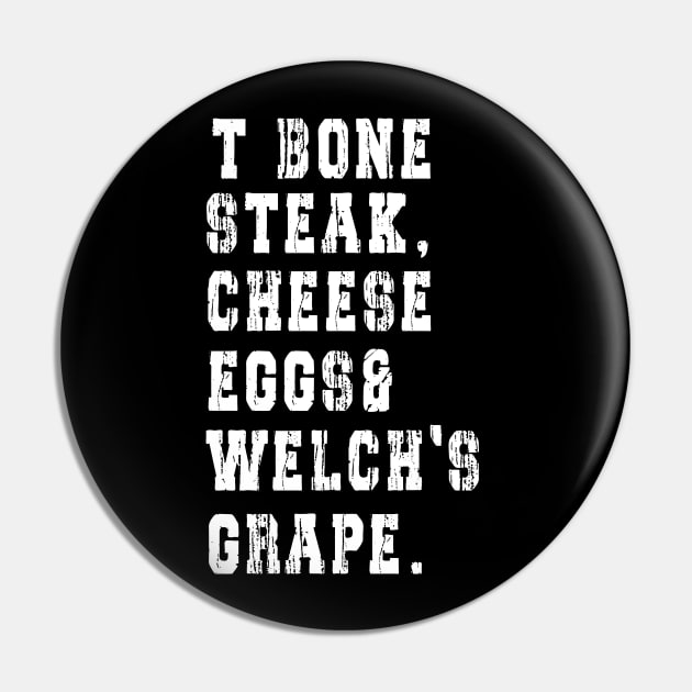 TBone Steak, Cheese Eggs, Welch's Grape - Guest Check Pin by Ksarter