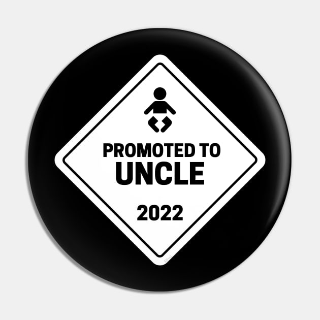 Promoted to Uncle Baby Announcement Pin by hudoshians and rixxi