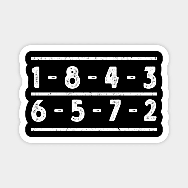 1-8-4-3-6-5-7-2 Firing Order Funny Magnet by tiden.nyska