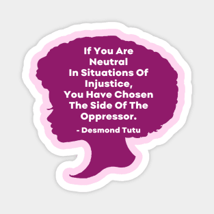 Black History Month - Desmond Tutu Magnet