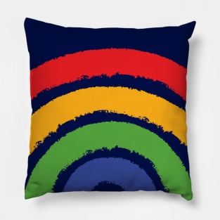 Four Colored Rainbow Pillow