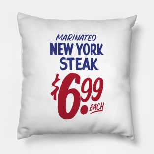 New York Steak sign Pillow