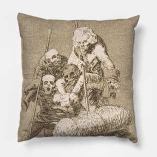 What One Does to Another by Francisco Goya Pillow