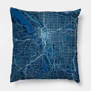 Portland - United States Peace City Map Pillow