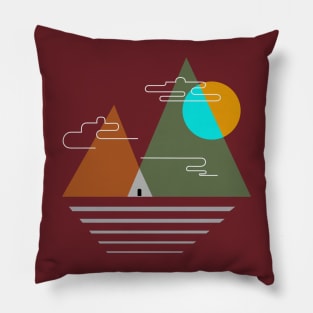 Camping in the mountains Tea Hobby Holiday Freetime Pillow