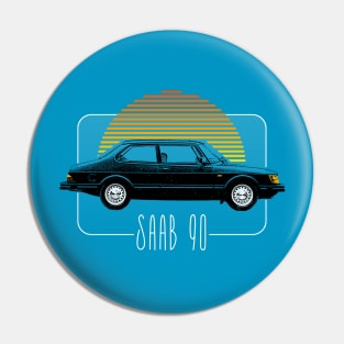 Saab 90 Retro Design Pin