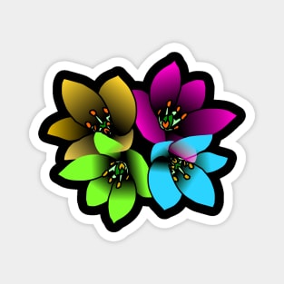 bloom blooming flower flowery petals floral Magnet