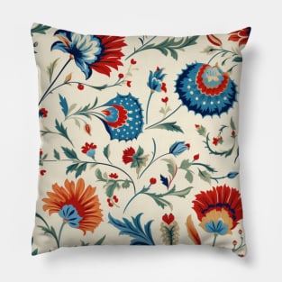 Classical Floral Venetian Endpaper pattern Pillow