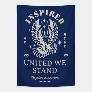 Inspired We Rise United We Stand, the future is in our vote, 2024 Tapestry