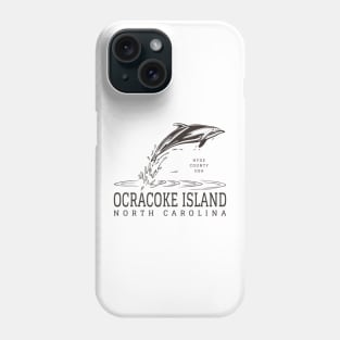 Ocracoke Island, NC Summertime Vacationing Dolphin Phone Case