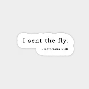 I Sent The Fly - Notorious RBG Magnet