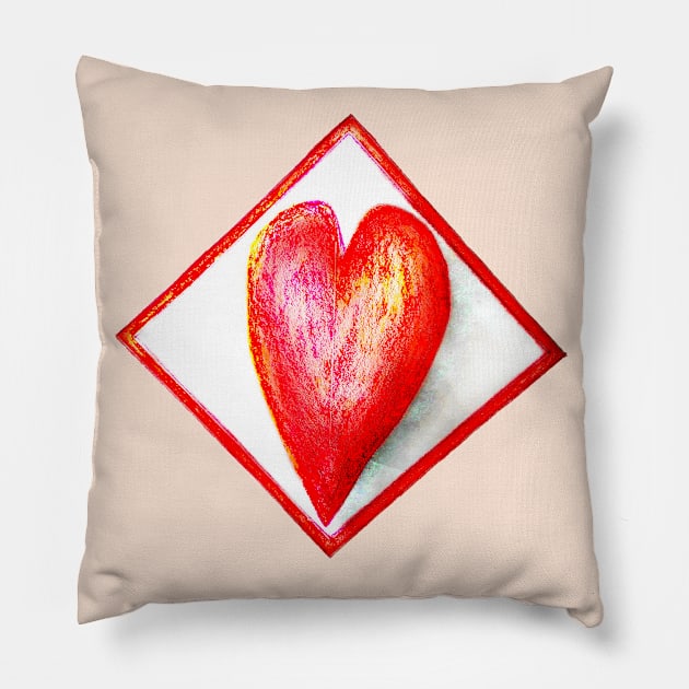 Red Diamond Pillow by IanWylie87