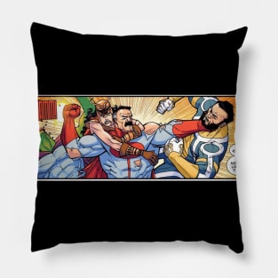 omni man vs guardian of the globe Pillow