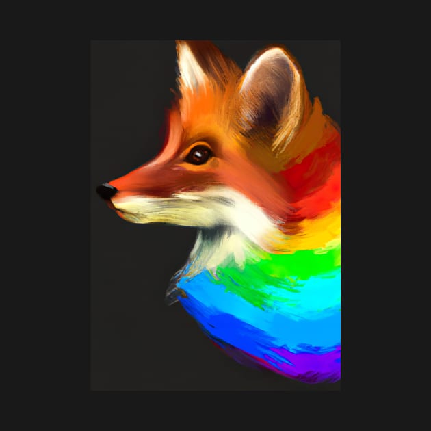 Rainbow Fox by maxcode