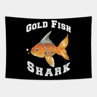 Gold fish shark Tapestry