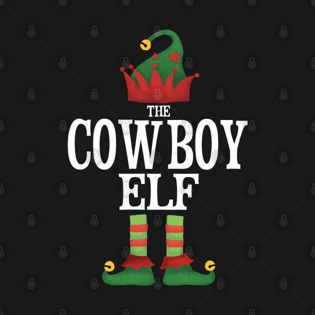 Cowboy Elf Matching Family Group Christmas Party Pajamas by uglygiftideas