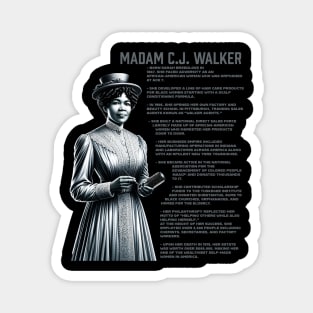 Madam CJ Walker Magnet