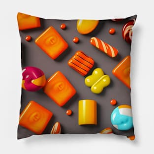 halloween candy big and little variant Pillow