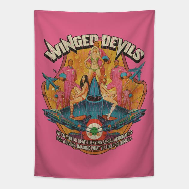 Winged Devils 1972 Tapestry by JCD666