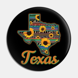 Aztec Sunflower Texas Pin