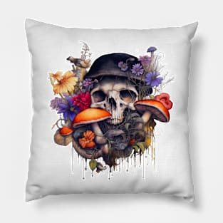 skull an musrumms Pillow