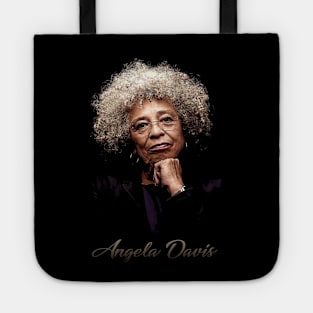 Unapologetically Black Angela Graphic Tee for Cultural Activists Tote