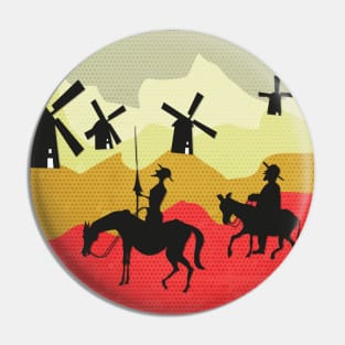 Tilting at windmills, Don Quixote Pin