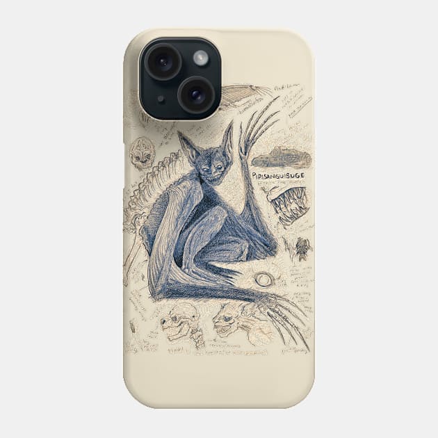 Pipisanguisuge - Vampire Bat Phone Case by Ballyraven