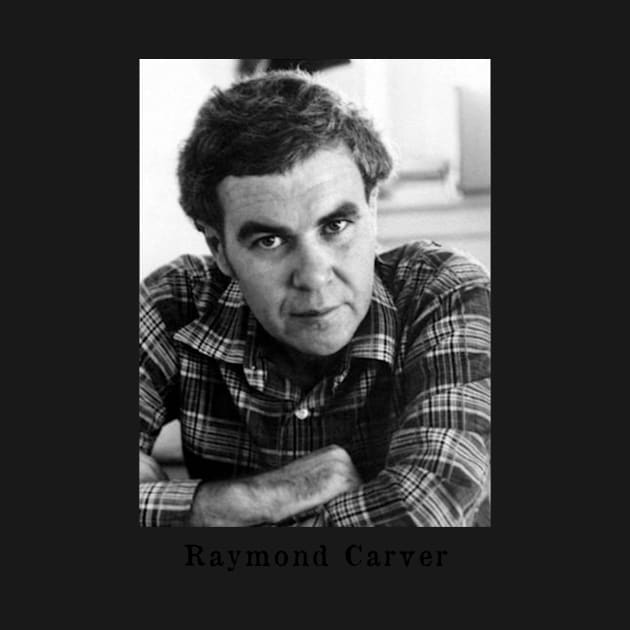 Raymond Carver Portrait - Design by WrittersQuotes