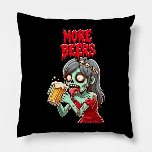 The Undead Party Girl Pillow