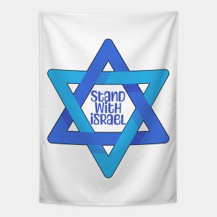 Stand with Israel - Star of David Tapestry