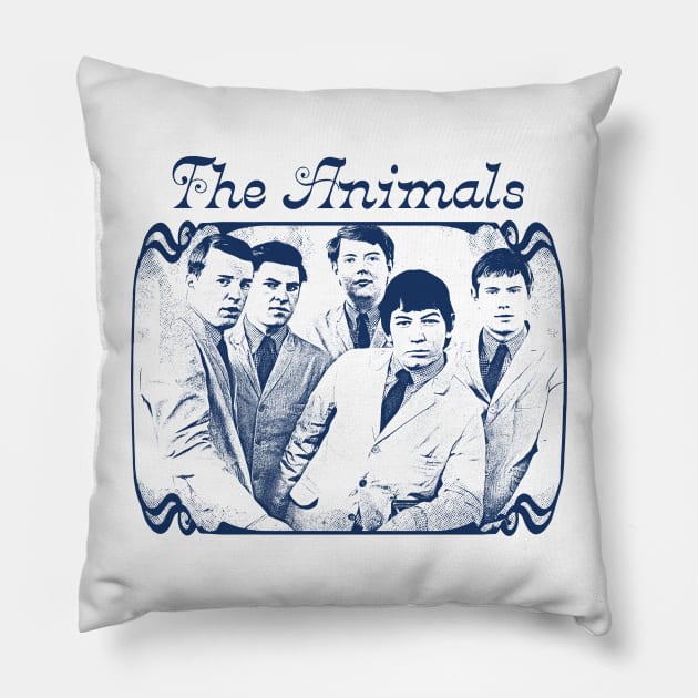 The Animals  / Retro Style Design Pillow by DankFutura