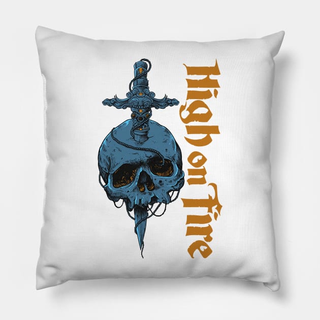 SKULL KNIFE Pillow by Mey X Prints