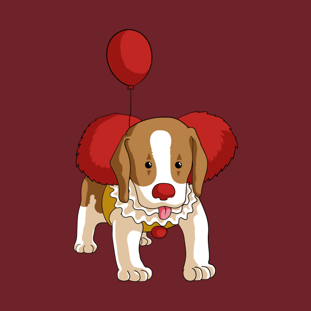 Puppy clown of the horror movie by BananaPrints