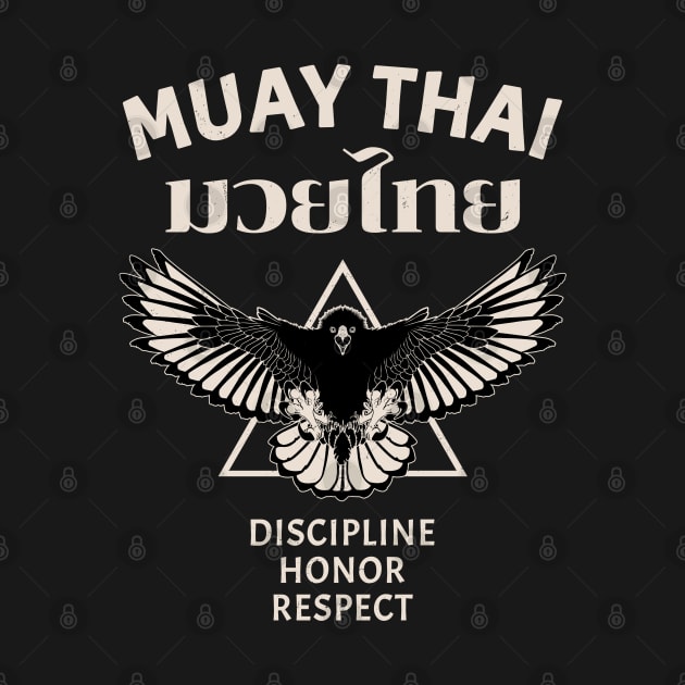 Muay Thai Eagle by NicGrayTees