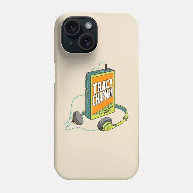 Tracy Chapman / Retro Walkman Design / Retro Music Art Phone Case by EliseOB