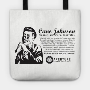 Portal 2 "Aperture Science Founder Cave Johnson" Tote