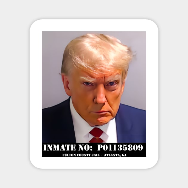 Donald Trump Mug Shot Magnet by glaucomaegford