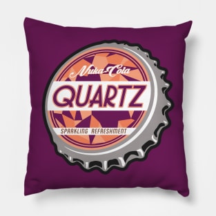 Vintage Atomic Quartz Soda Bottlecap Pillow