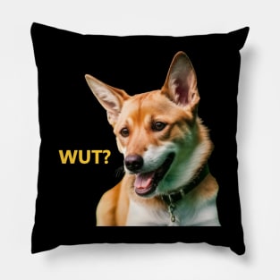 Desmond Dog "WUT?" Pillow