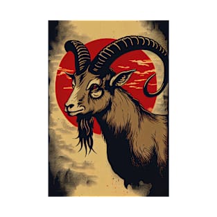 Chinese Zodiac Year Of The Goat Retro T-Shirt