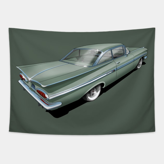 1959 Chevrolet Impala in Aspen Green Tapestry by candcretro